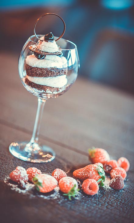 Terrasse mit Blick auf die Dolomiten