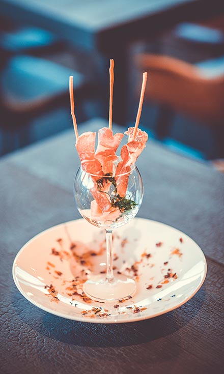 Terrasse mit Blick auf die Dolomiten