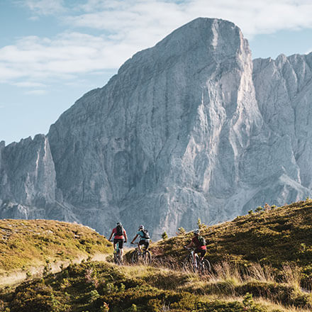 Mountain bike al Plan de Corones
